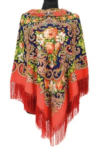 XXL - chusta, ludowa, apaszka, góralska, zakopiańska, folk etno, cleo, Slavic headscarf, Russian headcarf, русский платок, украинский платок, Українська хустка, Polish regional scarves,Polnische regionale Schals,