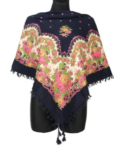 L - chusta, ludowa, apaszka, góralska, zakopiańska, folk etno, cleo, Slavic headscarf, Russian headcarf, русский платок, украинский платок, Українська хустка, Polish regional scarves,Polnische regionale Schals,