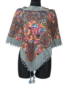 L - chusta, ludowa, apaszka, góralska, zakopiańska, folk etno, cleo, Slavic headscarf, Russian headcarf, русский платок, украинский платок, Українська хустка, Polish regional scarves,Polnische regionale Schals,