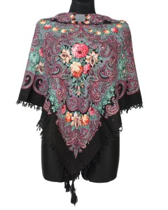 L - chusta, ludowa, apaszka, góralska, zakopiańska, folk etno, cleo, Slavic headscarf, Russian headcarf, русский платок, украинский платок, Українська хустка, Polish regional scarves,Polnische regionale Schals,