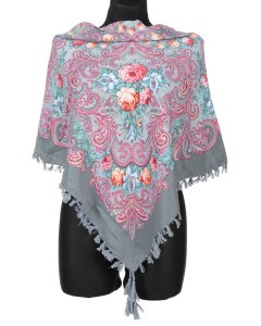 L - chusta, ludowa, apaszka, góralska, zakopiańska, folk etno, cleo, Slavic headscarf, Russian headcarf, русский платок, украинский платок, Українська хустка, Polish regional scarves,Polnische regionale Schals,