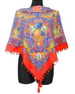 L - chusta, ludowa, apaszka, góralska, zakopiańska, folk etno, cleo, Slavic headscarf, Russian headcarf, русский платок, украинский платок, Українська хустка, Polish regional scarves,Polnische regionale Schals,
