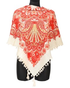 L - chusta, ludowa, apaszka, góralska, zakopiańska, folk etno, cleo, Slavic headscarf, Russian headcarf, русский платок, украинский платок, Українська хустка, Polish regional scarves,Polnische regionale Schals,
