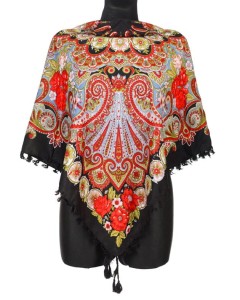L - chusta, ludowa, apaszka, góralska, zakopiańska, folk etno, cleo, Slavic headscarf, Russian headcarf, русский платок, украинский платок, Українська хустка, Polish regional scarves,Polnische regionale Schals,