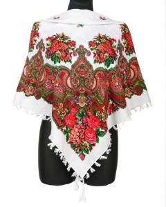 L - chusta, ludowa, apaszka, góralska, zakopiańska, folk etno, cleo, Slavic headscarf, Russian headcarf, русский платок, украинский платок, Українська хустка, Polish regional scarves,Polnische regionale Schals,