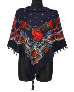 L - chusta, ludowa, apaszka, góralska, zakopiańska, folk etno, cleo, Slavic headscarf, Russian headcarf, русский платок, украинский платок, Українська хустка, Polish regional scarves,Polnische regionale Schals,