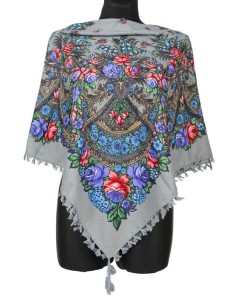 L - chusta, ludowa, apaszka, góralska, zakopiańska, folk etno, cleo, Slavic headscarf, Russian headcarf, русский платок, украинский платок, Українська хустка, Polish regional scarves,Polnische regionale Schals,