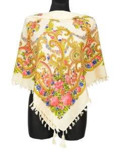 L - chusta, ludowa, apaszka, góralska, zakopiańska, folk etno, cleo, Slavic headscarf, Russian headcarf, русский платок, украинский платок, Українська хустка, Polish regional scarves,Polnische regionale Schals,