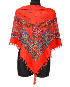 L - chusta, ludowa, apaszka, góralska, zakopiańska, folk etno, cleo, Slavic headscarf, Russian headcarf, русский платок, украинский платок, Українська хустка, Polish regional scarves,Polnische regionale Schals,