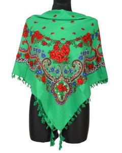 L - chusta, ludowa, apaszka, góralska, zakopiańska, folk etno, cleo, Slavic headscarf, Russian headcarf, русский платок, украинский платок, Українська хустка, Polish regional scarves,Polnische regionale Schals,