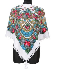 L - chusta, ludowa, apaszka, góralska, zakopiańska, folk etno, cleo, Slavic headscarf, Russian headcarf, русский платок, украинский платок, Українська хустка, Polish regional scarves,Polnische regionale Schals,