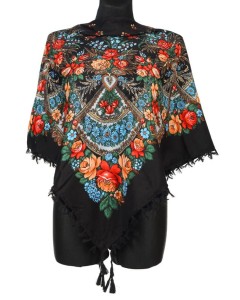 L - chusta, ludowa, apaszka, góralska, zakopiańska, folk etno, cleo, Slavic headscarf, Russian headcarf, русский платок, украинский платок, Українська хустка, Polish regional scarves,Polnische regionale Schals,