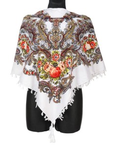 L - chusta, ludowa, apaszka, góralska, zakopiańska, folk etno, cleo, Slavic headscarf, Russian headcarf, русский платок, украинский платок, Українська хустка, Polish regional scarves,Polnische regionale Schals,
