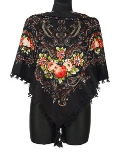 L - chusta, ludowa, apaszka, góralska, zakopiańska, folk etno, cleo, Slavic headscarf, Russian headcarf, русский платок, украинский платок, Українська хустка, Polish regional scarves,Polnische regionale Schals,