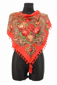 L - chusta, ludowa, apaszka, góralska, zakopiańska, folk etno, cleo, Slavic headscarf, Russian headcarf, русский платок, украинский платок, Українська хустка, Polish regional scarves,Polnische regionale Schals,