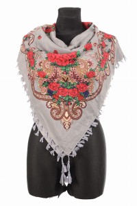 L - chusta, ludowa, apaszka, góralska, zakopiańska, folk etno, cleo, Slavic headscarf, Russian headcarf, русский платок, украинский платок, Українська хустка, Polish regional scarves,Polnische regionale Schals,