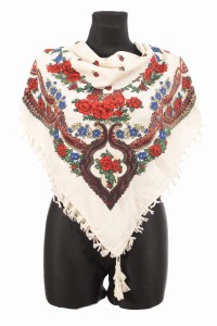 L - chusta, ludowa, apaszka, góralska, zakopiańska, folk etno, cleo, Slavic headscarf, Russian headcarf, русский платок, украинский платок, Українська хустка, Polish regional scarves,Polnische regionale Schals,