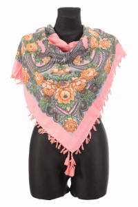 L - chusta, ludowa, apaszka, góralska, zakopiańska, folk etno, cleo, Slavic headscarf, Russian headcarf, русский платок, украинский платок, Українська хустка, Polish regional scarves,Polnische regionale Schals,