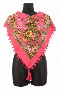 L - chusta, ludowa, apaszka, góralska, zakopiańska, folk etno, cleo, Slavic headscarf, Russian headcarf, русский платок, украинский платок, Українська хустка, Polish regional scarves,Polnische regionale Schals,