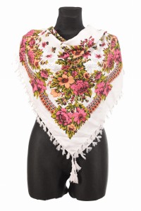 L - chusta, ludowa, apaszka, góralska, zakopiańska, folk etno, cleo, Slavic headscarf, Russian headcarf, русский платок, украинский платок, Українська хустка, Polish regional scarves,Polnische regionale Schals,