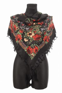 L - chusta, ludowa, apaszka, góralska, zakopiańska, folk etno, cleo, Slavic headscarf, Russian headcarf, русский платок, украинский платок, Українська хустка, Polish regional scarves,Polnische regionale Schals,