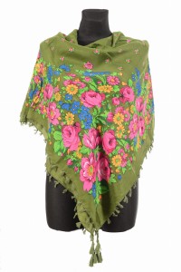 L - chusta, ludowa, apaszka, góralska, zakopiańska, folk etno, cleo, Slavic headscarf, Russian headcarf, русский платок, украинский платок, Українська хустка, Polish regional scarves,Polnische regionale Schals,