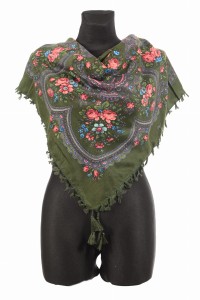 L - chusta, ludowa, apaszka, góralska, zakopiańska, folk etno, cleo, Slavic headscarf, Russian headcarf, русский платок, украинский платок, Українська хустка, Polish regional scarves,Polnische regionale Schals,