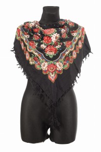 L - chusta, ludowa, apaszka, góralska, zakopiańska, folk etno, cleo, Slavic headscarf, Russian headcarf, русский платок, украинский платок, Українська хустка, Polish regional scarves,Polnische regionale Schals,