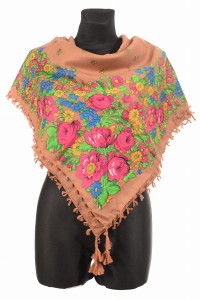 L - chusta, ludowa, apaszka, góralska, zakopiańska, folk etno, cleo, Slavic headscarf, Russian headcarf, русский платок, украинский платок, Українська хустка, Polish regional scarves,Polnische regionale Schals,