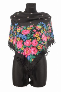 L - chusta, ludowa, apaszka, góralska, zakopiańska, folk etno, cleo, Slavic headscarf, Russian headcarf, русский платок, украинский платок, Українська хустка, Polish regional scarves,Polnische regionale Schals,