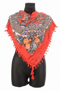 L - chusta, ludowa, apaszka, góralska, zakopiańska, folk etno, cleo, Slavic headscarf, Russian headcarf, русский платок, украинский платок, Українська хустка, Polish regional scarves,Polnische regionale Schals,