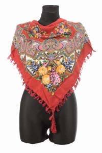 L - chusta, ludowa, apaszka, góralska, zakopiańska, folk etno, cleo, Slavic headscarf, Russian headcarf, русский платок, украинский платок, Українська хустка, Polish regional scarves,Polnische regionale Schals,