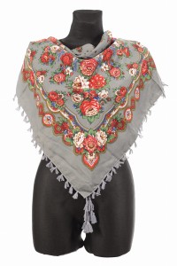 L - chusta, ludowa, apaszka, góralska, zakopiańska, folk etno, cleo, Slavic headscarf, Russian headcarf, русский платок, украинский платок, Українська хустка, Polish regional scarves,Polnische regionale Schals,