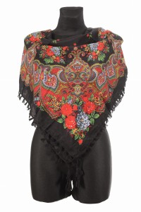 L - chusta, ludowa, apaszka, góralska, zakopiańska, folk etno, cleo, Slavic headscarf, Russian headcarf, русский платок, украинский платок, Українська хустка, Polish regional scarves,Polnische regionale Schals,