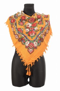 L - chusta, ludowa, apaszka, góralska, zakopiańska, folk etno, cleo, Slavic headscarf, Russian headcarf, русский платок, украинский платок, Українська хустка, Polish regional scarves,Polnische regionale Schals,