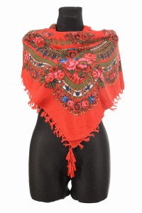 L - chusta, ludowa, apaszka, góralska, zakopiańska, folk etno, cleo, Slavic headscarf, Russian headcarf, русский платок, украинский платок, Українська хустка, Polish regional scarves,Polnische regionale Schals,