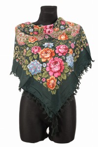 L - chusta, ludowa, apaszka, góralska, zakopiańska, folk etno, cleo, Slavic headscarf, Russian headcarf, русский платок, украинский платок, Українська хустка, Polish regional scarves,Polnische regionale Schals,