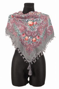 L - chusta, ludowa, apaszka, góralska, zakopiańska, folk etno, cleo, Slavic headscarf, Russian headcarf, русский платок, украинский платок, Українська хустка, Polish regional scarves,Polnische regionale Schals,