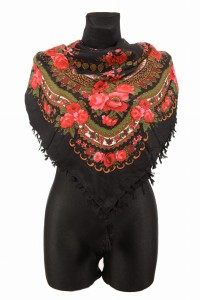 L - chusta, ludowa, apaszka, góralska, zakopiańska, folk etno, cleo, Slavic headscarf, Russian headcarf, русский платок, украинский платок, Українська хустка, Polish regional scarves,Polnische regionale Schals,