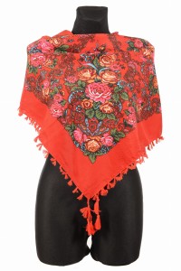 L - chusta, ludowa, apaszka, góralska, zakopiańska, folk etno, cleo, Slavic headscarf, Russian headcarf, русский платок, украинский платок, Українська хустка, Polish regional scarves,Polnische regionale Schals,
