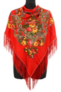 XL - chusta, ludowa, apaszka, góralska, zakopiańska, folk etno, cleo, Slavic headscarf, Russian headcarf, русский платок, украинский платок, Українська хустка, Polish regional scarves,Polnische regionale Schals,