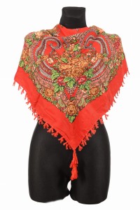 L - chusta, ludowa, apaszka, góralska, zakopiańska, folk etno, cleo, Slavic headscarf, Russian headcarf, русский платок, украинский платок, Українська хустка, Polish regional scarves,Polnische regionale Schals,