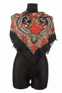 L - chusta, ludowa, apaszka, góralska, zakopiańska, folk etno, cleo, Slavic headscarf, Russian headcarf, русский платок, украинский платок, Українська хустка, Polish regional scarves,Polnische regionale Schals,