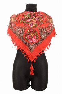 L - chusta, ludowa, apaszka, góralska, zakopiańska, folk etno, cleo, Slavic headscarf, Russian headcarf, русский платок, украинский платок, Українська хустка, Polish regional scarves,Polnische regionale Schals,
