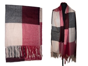 Duży, Modny, Miękki, Gruby, Ciepły,  Ponadczasowy, Klasyczny, Miły w Dotyku Szal, Szaliki, Scarf, Schal, šál, шаль, scialle, šalle, skara, Šal, vállkendő    