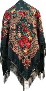 XXL - chusta, ludowa, apaszka, góralska, zakopiańska, folk etno, cleo, Slavic headscarf, Russian headcarf, русский платок, украинский платок, Українська хустка, Polish regional scarves,Polnische regionale Schals,  