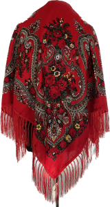 XL - chusta, ludowa, apaszka, góralska, zakopiańska, folk etno, cleo, Slavic headscarf, Russian headcarf, русский платок, украинский платок, Українська хустка, Polish regional scarves,Polnische regionale Schals,       