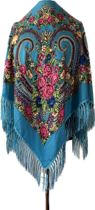 XL - chusta, ludowa, apaszka, góralska, zakopiańska, folk etno, cleo, Slavic headscarf, Russian headcarf, русский платок, украинский платок, Українська хустка, Polish regional scarves,Polnische regionale Schals,   