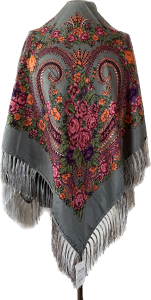 XL - chusta, ludowa, apaszka, góralska, zakopiańska, folk etno, cleo, Slavic headscarf, Russian headcarf, русский платок, украинский платок, Українська хустка, Polish regional scarves,Polnische regionale Schals,  