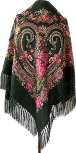 XL - chusta, ludowa, apaszka, góralska, zakopiańska, folk etno, cleo, Slavic headscarf, Russian headcarf, русский платок, украинский платок, Українська хустка, Polish regional scarves,Polnische regionale Schals,             